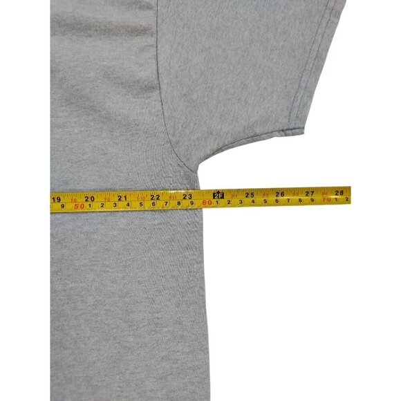 Hanes Comfortsoft Mens Classic Crewneck T-Shirts 2-Pack Gray & Navy XL. - Picture 6 of 7